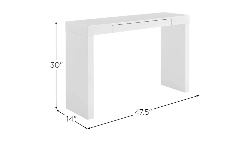 Donald Console Table/Desk Dimensions