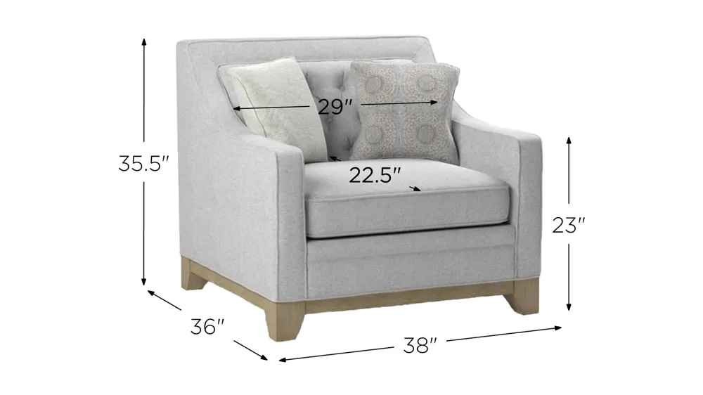 Jaizel Accent Chair Dimensions