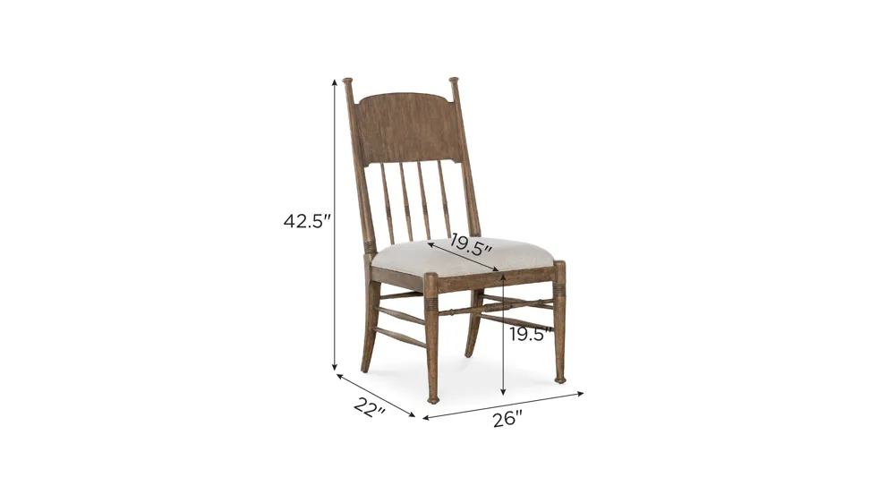 Americana Dining Side Chair Dimensions