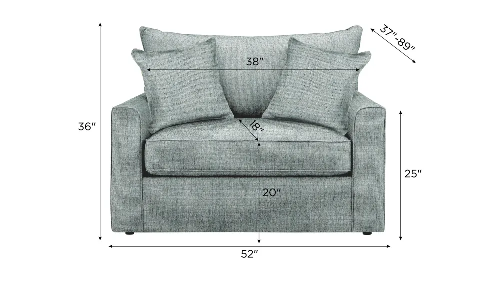 Trayce Chenille Twin Sleeper Chair Dimensions
