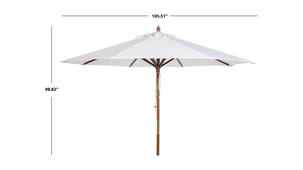 Cassidy Wooden Outdoor Umbrella Dimensions