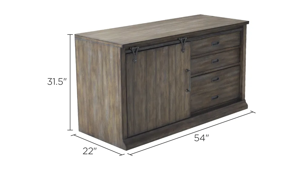 Wyatt Computer Credenza Dimensions