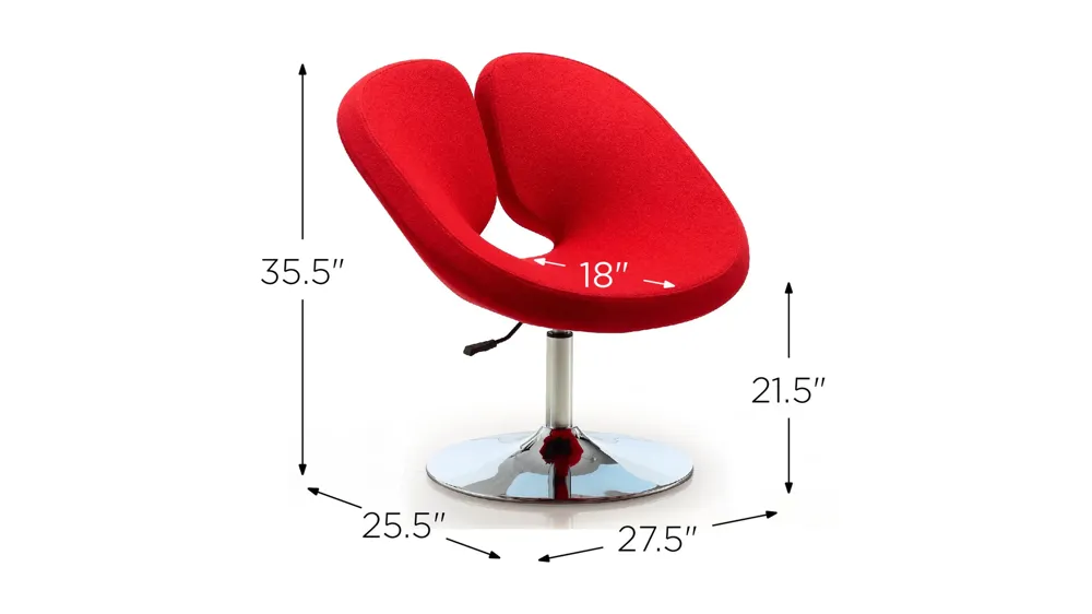Perch Adjustable Chair (Set of 2) Dimensions