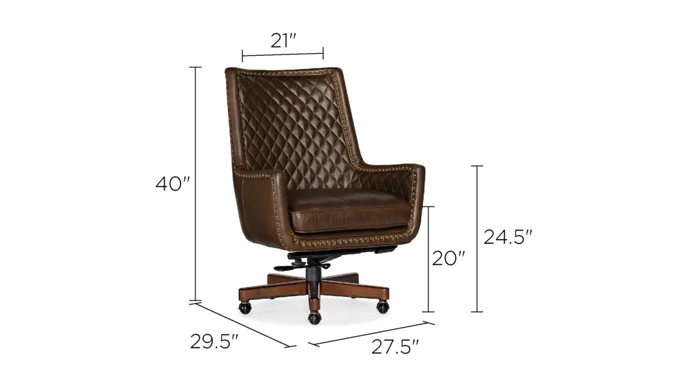 Kent Executive Swivel Tilt Chair Dimensions