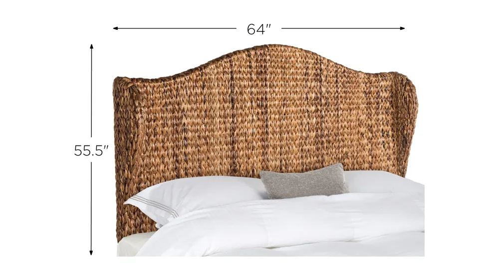 Nadine Natural Queen Mounted Headboard Dimensions