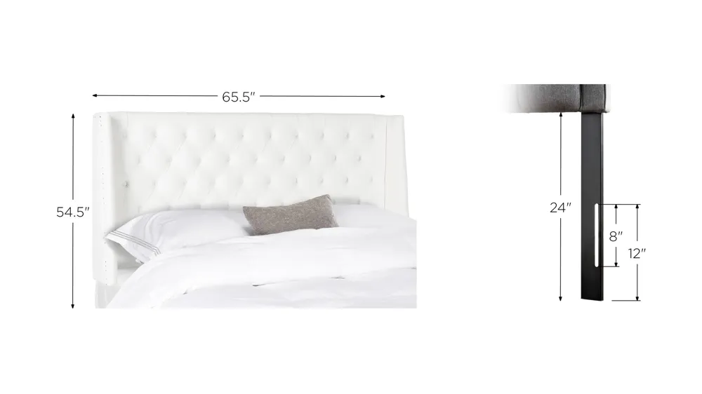 London Upholstered Headboard Dimensions