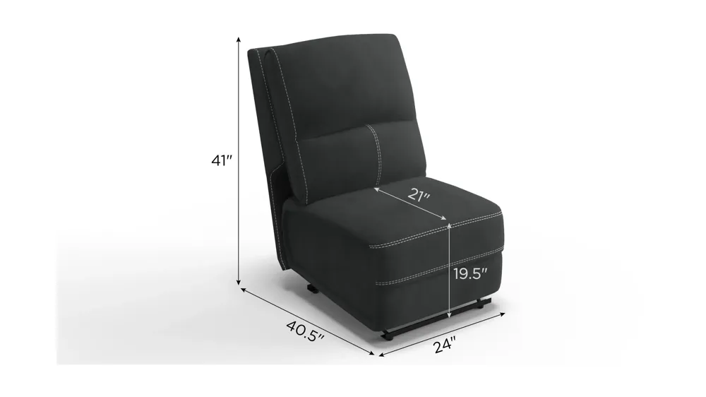 Ian Armless Chair Dimensions