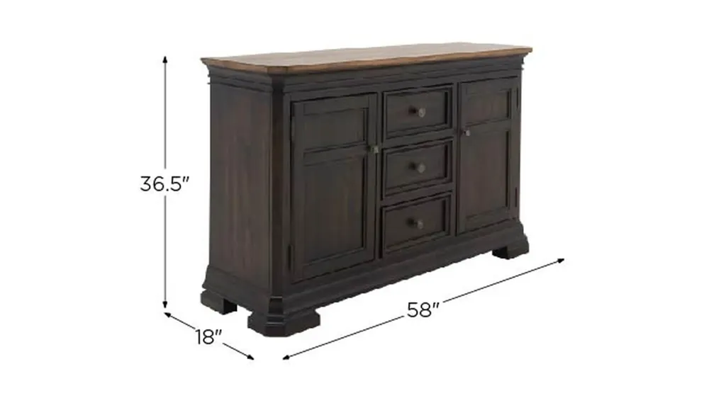 Kingshill Buffet Dimensions