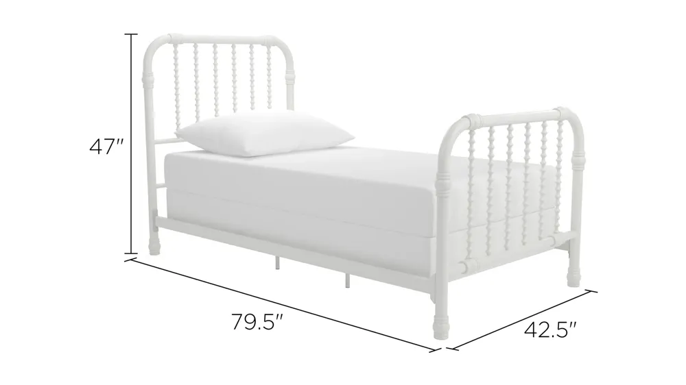 Little Seeds Monarch Hill Wren Metal Bed Dimensions