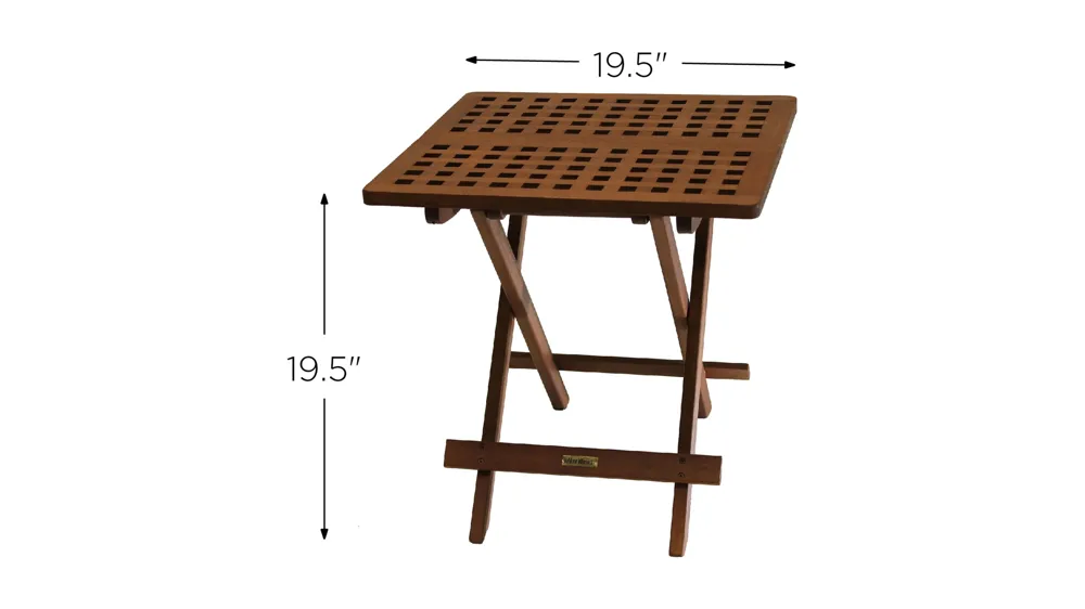Ocean Ave Outdoor Folding Table Dimensions