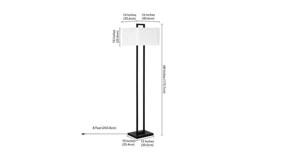 Bryson Floor Lamp Dimensions