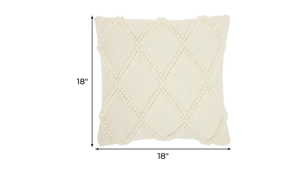 Mina Victory Diamond Lattice Throw Pillow Dimensions