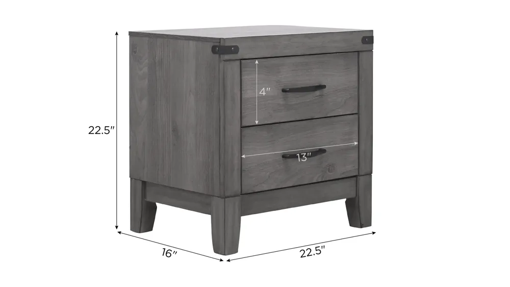 Piper Nightstand Dimensions
