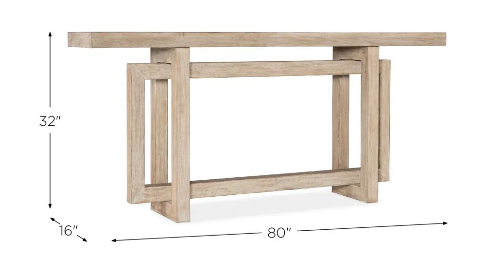Commerce & Market Modern Console Dimensions