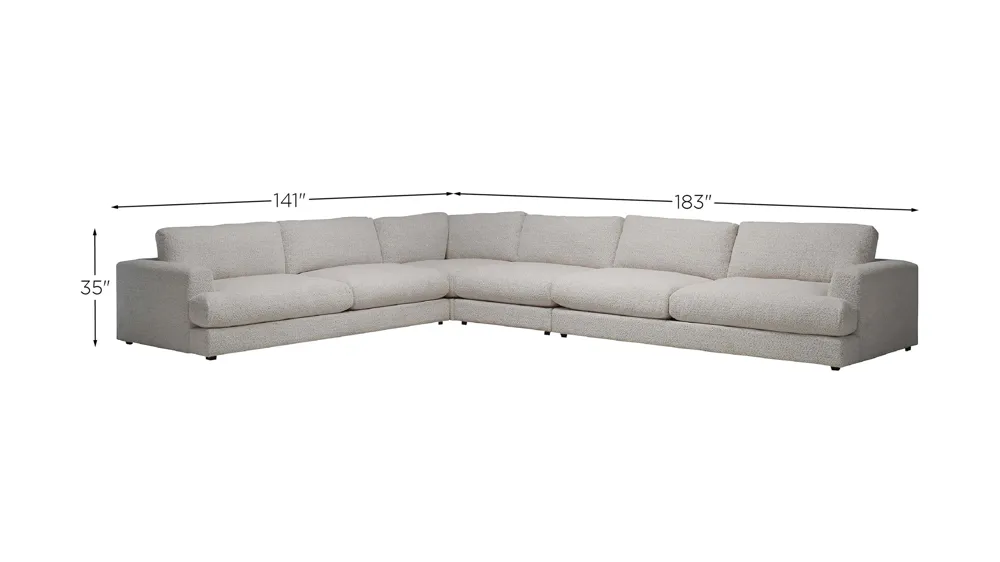 Montecito 4-pc. Sectional Dimensions