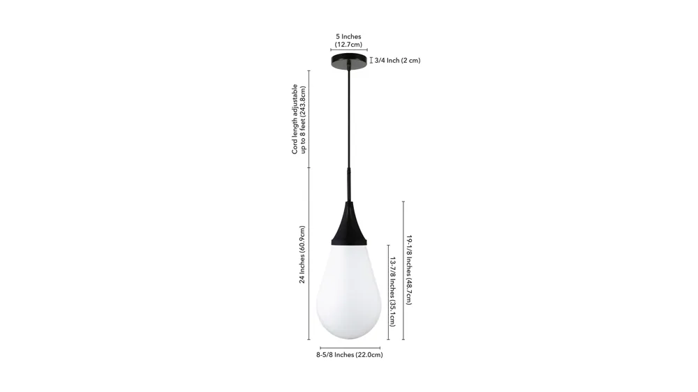 Deepa Pendant Dimensions
