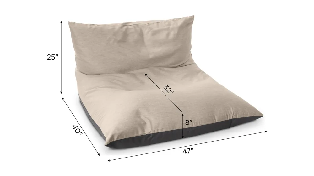 Mareda Outdoor Bean Bag Lounge Chair Dimensions