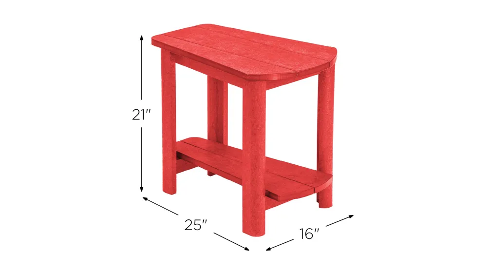 Generation Recycled Outdoor Addy Side Table Dimensions