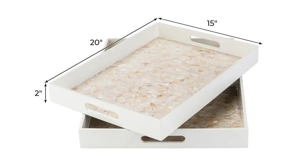 Alessandra Tray Set Dimensions