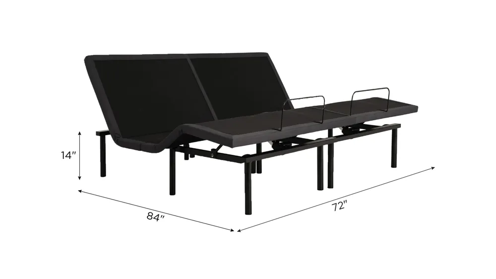 BaseLogic Silver Adjustable Base Dimensions