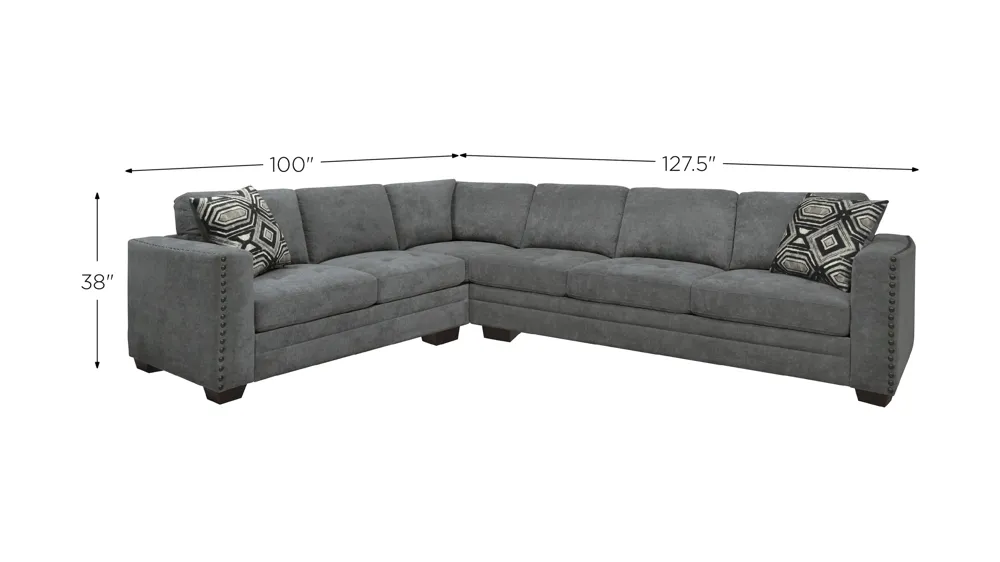 Camryn 2-pc. Sectional Dimensions