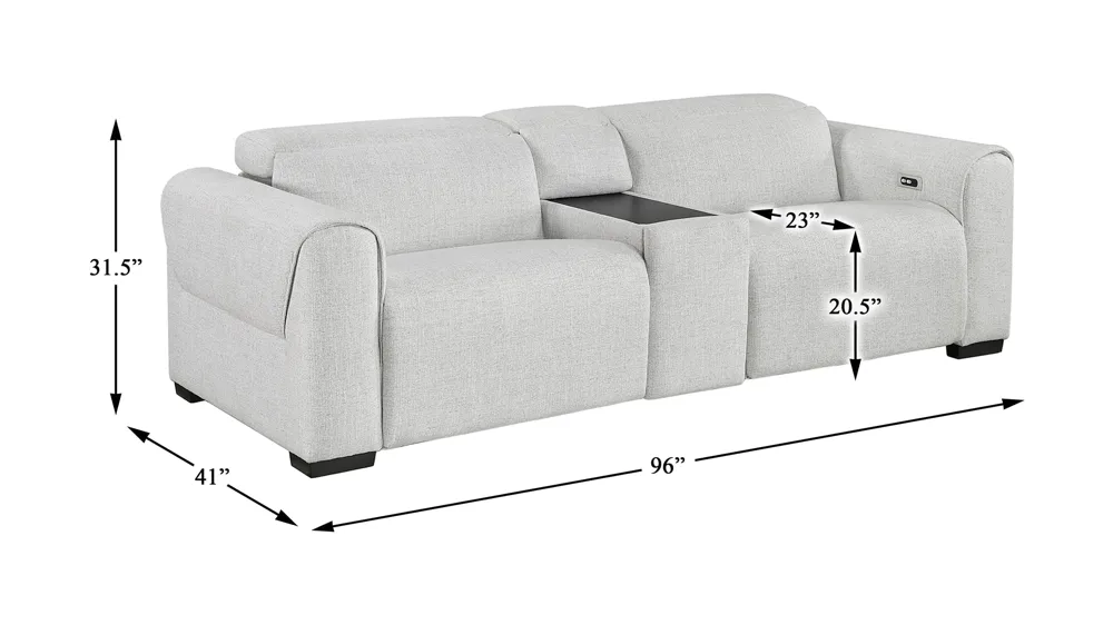 Zennia Reclining Loveseat Dimensions