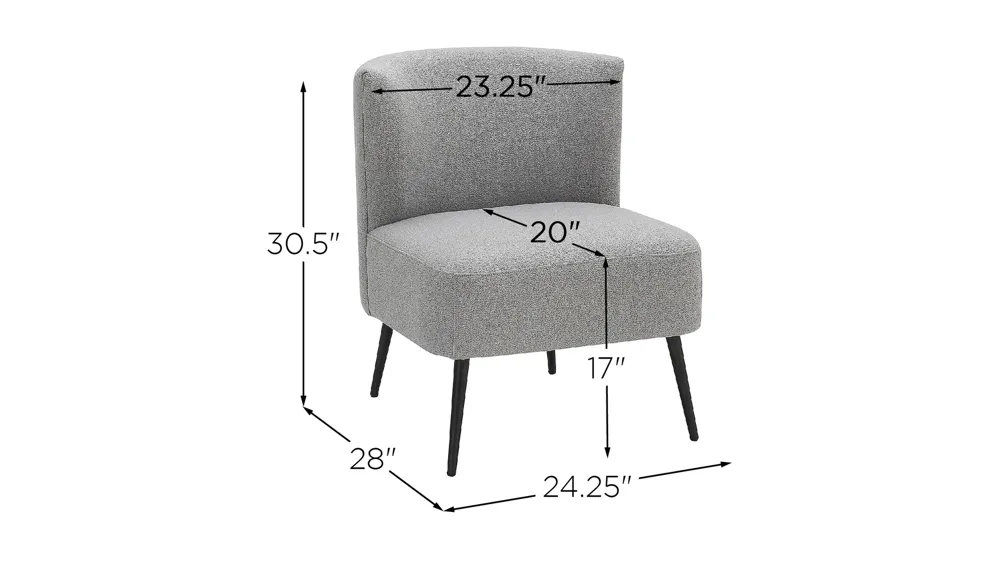 Fran Slipper Chair Dimensions