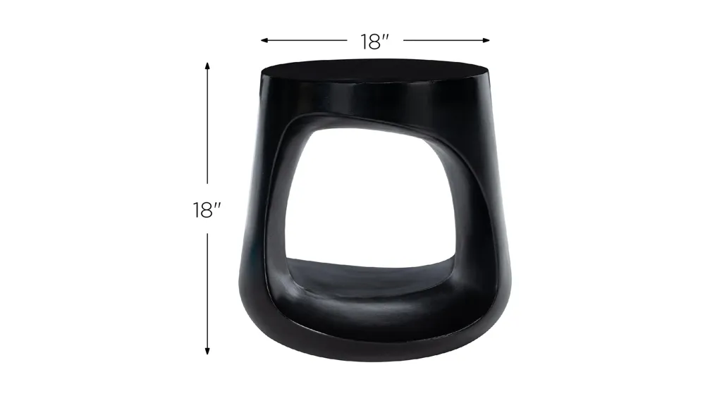 Moreno Outdoor Concrete Accent Stool Dimensions