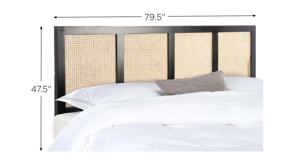 Vienna Cane Mounted Headboard Dimensions
