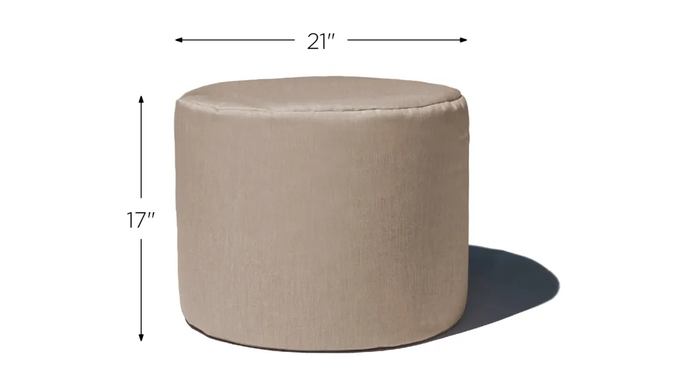Jana Outdoor Ottoman / Side Table Dimensions