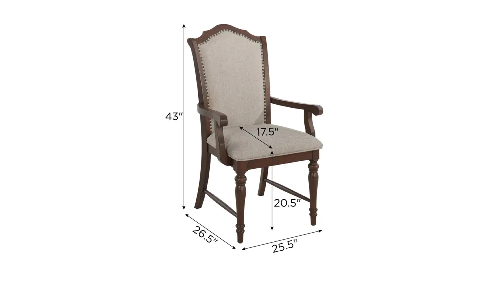 Winchester Arm Chair Dimensions