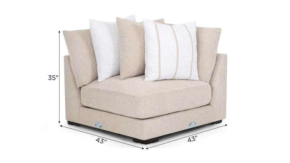 Carter Corner Seat Dimensions
