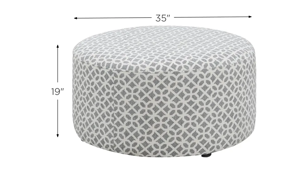 Walker Round Ottoman Dimensions