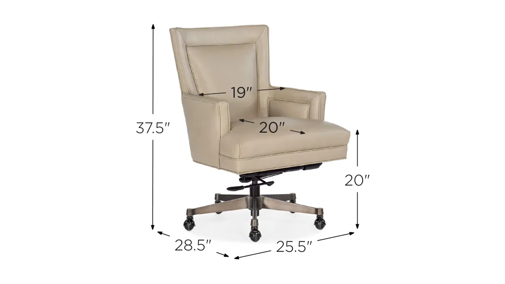Rosa Executive Swivel Tilt Chair Dimensions