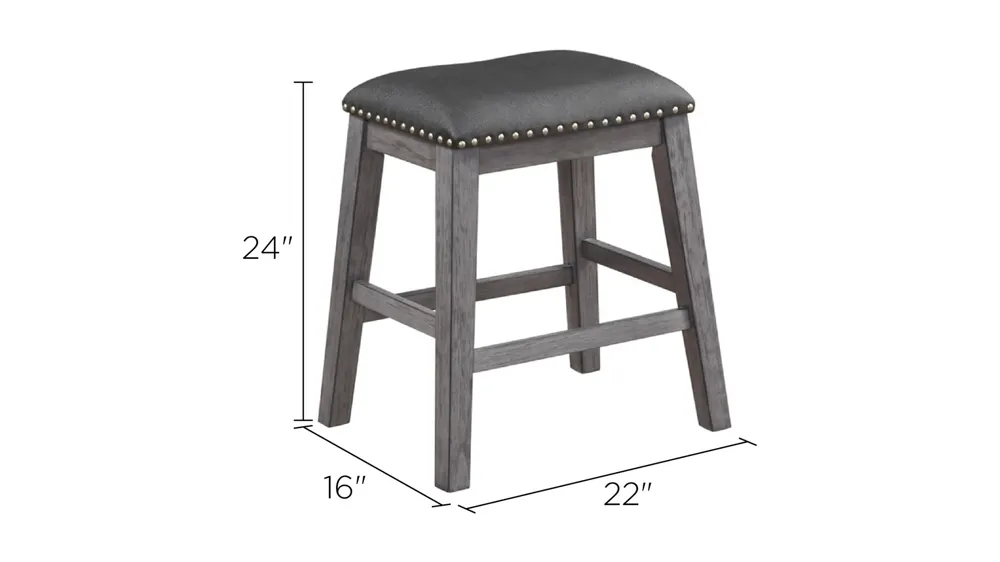 Napa Counter Height Stool: Set of 2 Dimensions