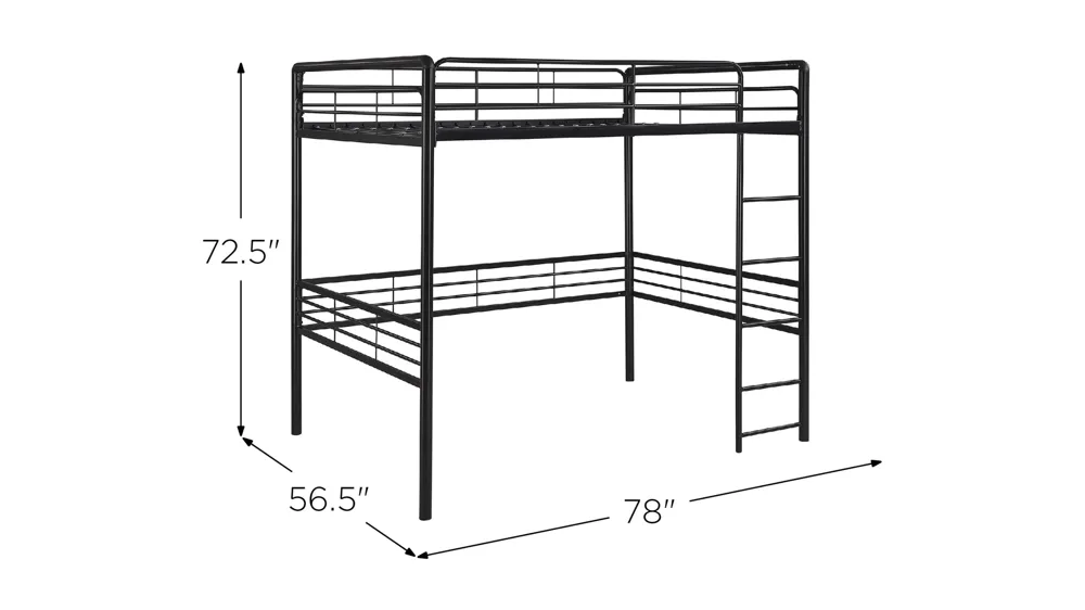 Bodhi Loft Bed Full Dimensions
