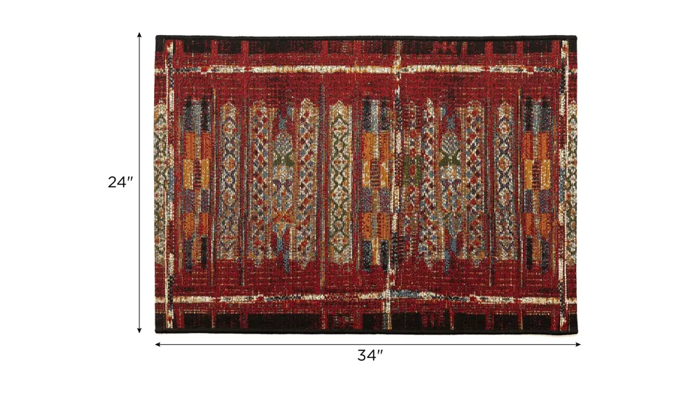 Esencia Tribal Stripe Indoor/Outdoor Mat Dimensions