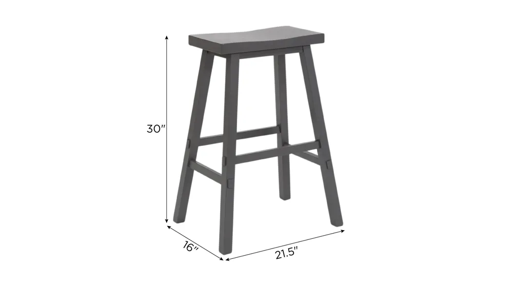 Creations II Sawhorse Counter Stool Dimensions