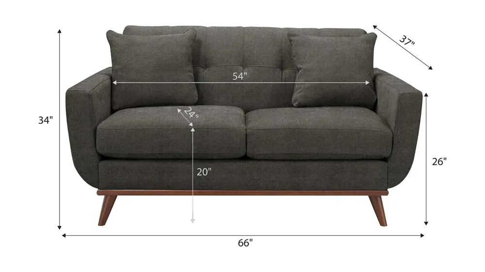 Milo Loveseat Dimensions