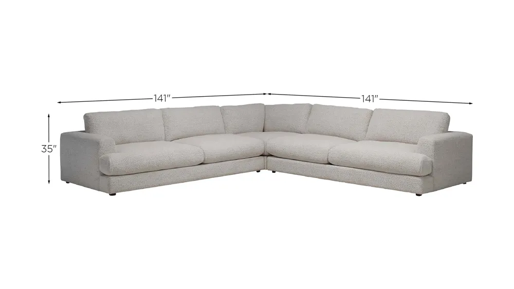 Montecito 3-pc. Sectional Dimensions
