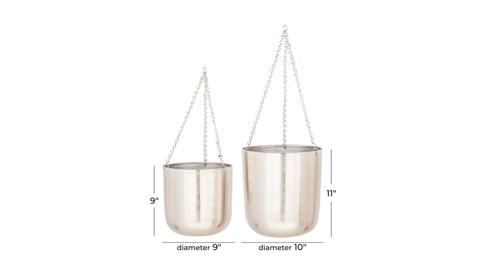 CosmoLiving Louisville Planter Set of 2 Dimensions