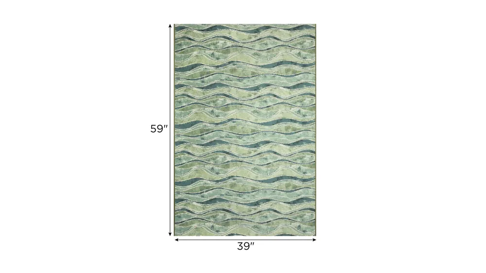 Marina Wave Indoor/Outdoor Area Rug Dimensions