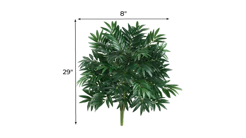 Bamboo Palm Artificial Plant: Set of 2 Dimensions