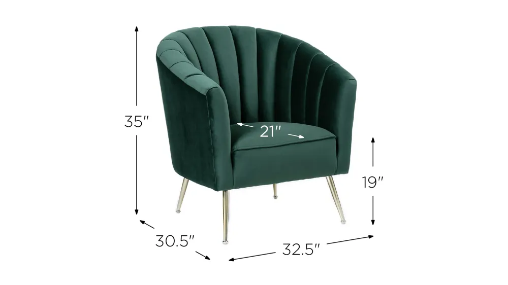 Rosemont Accent Chair Dimensions