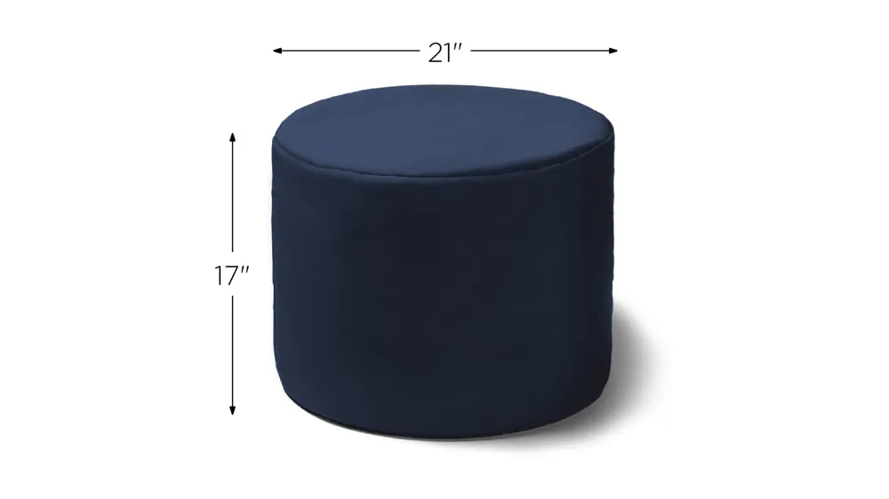 Jana Outdoor Ottoman Dimensions
