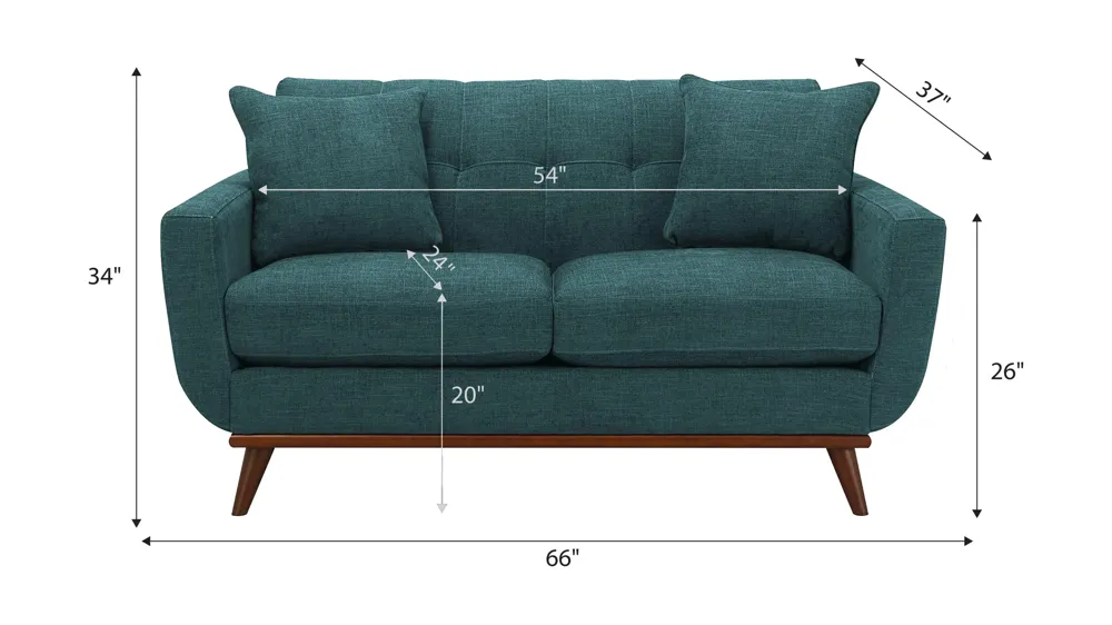 Milo Loveseat Dimensions