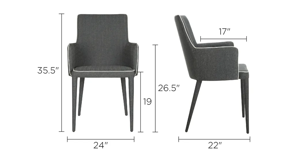 Pierre Arm Chair Dimensions
