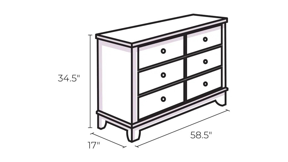 Lisbon Dresser Dimensions