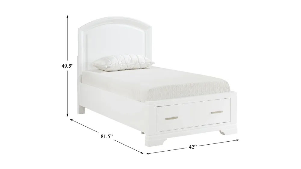 Wittenberry Storage Bed Dimensions