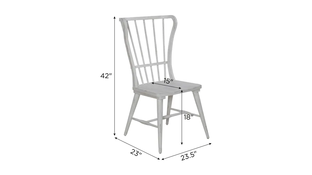 River Place Side Chair - Set of 2 Dimensions